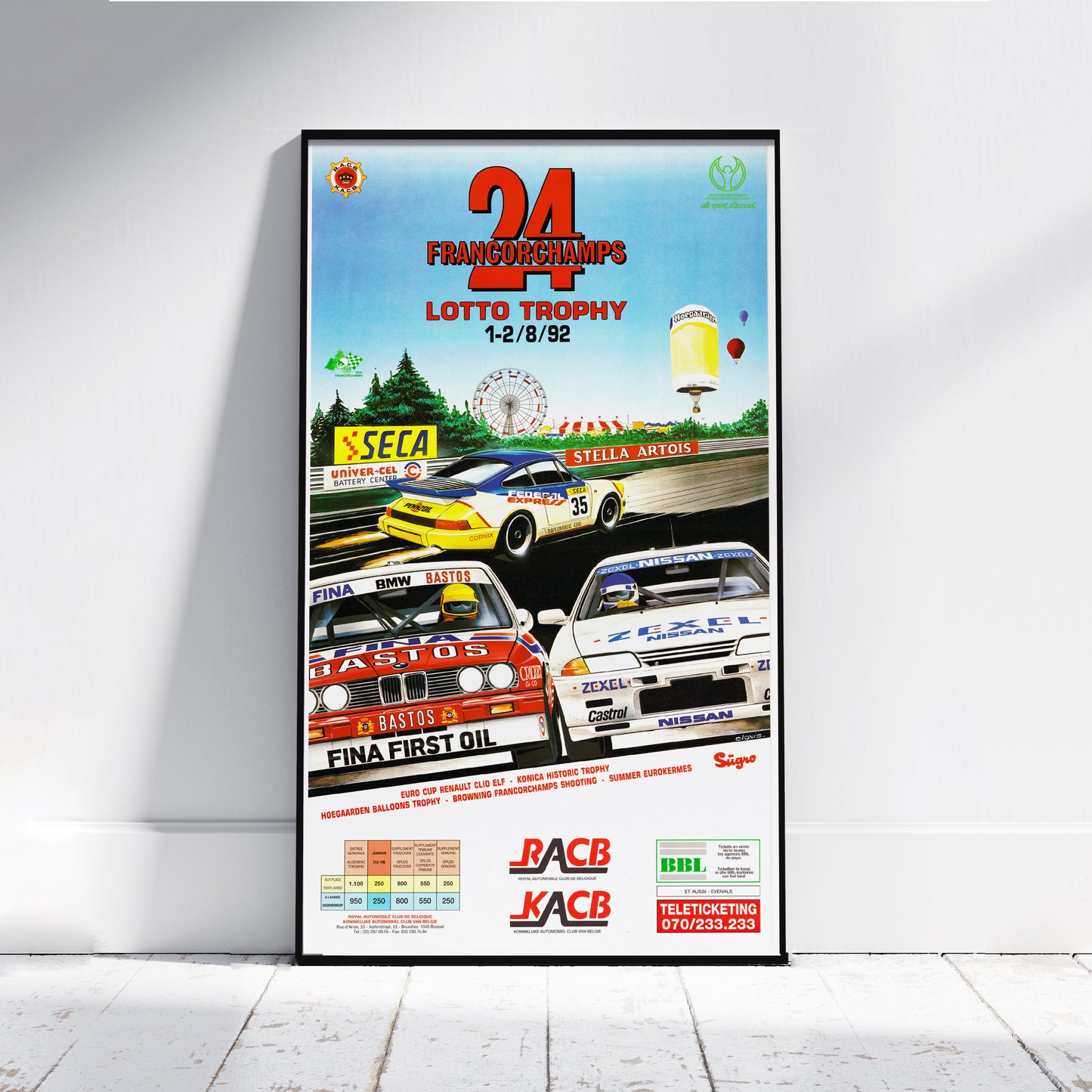 1992 24 Hours Of Spa Poster