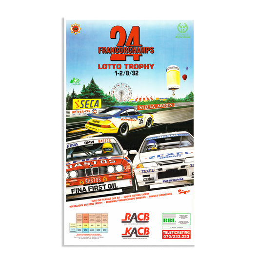 1992 24 Hours Of Spa Poster