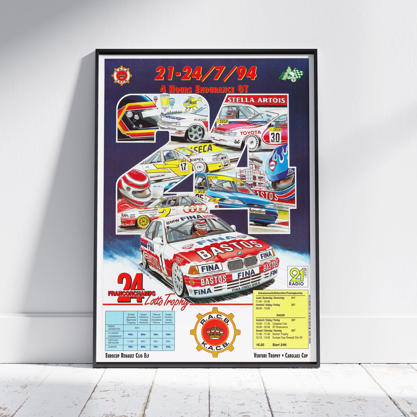 1994 24 Hours Of Spa Poster