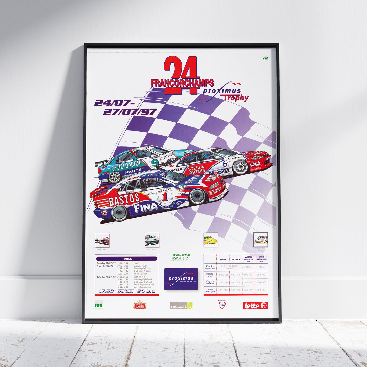 1997 24 Hours Of Spa Poster