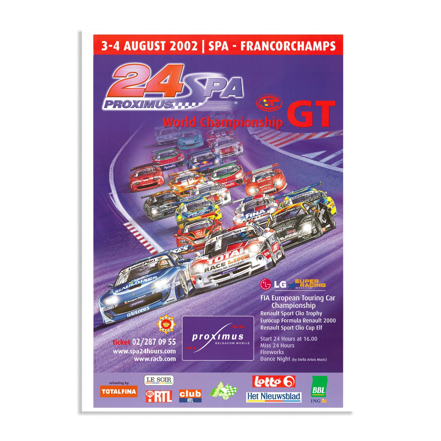2002 24 Hours Of Spa Poster
