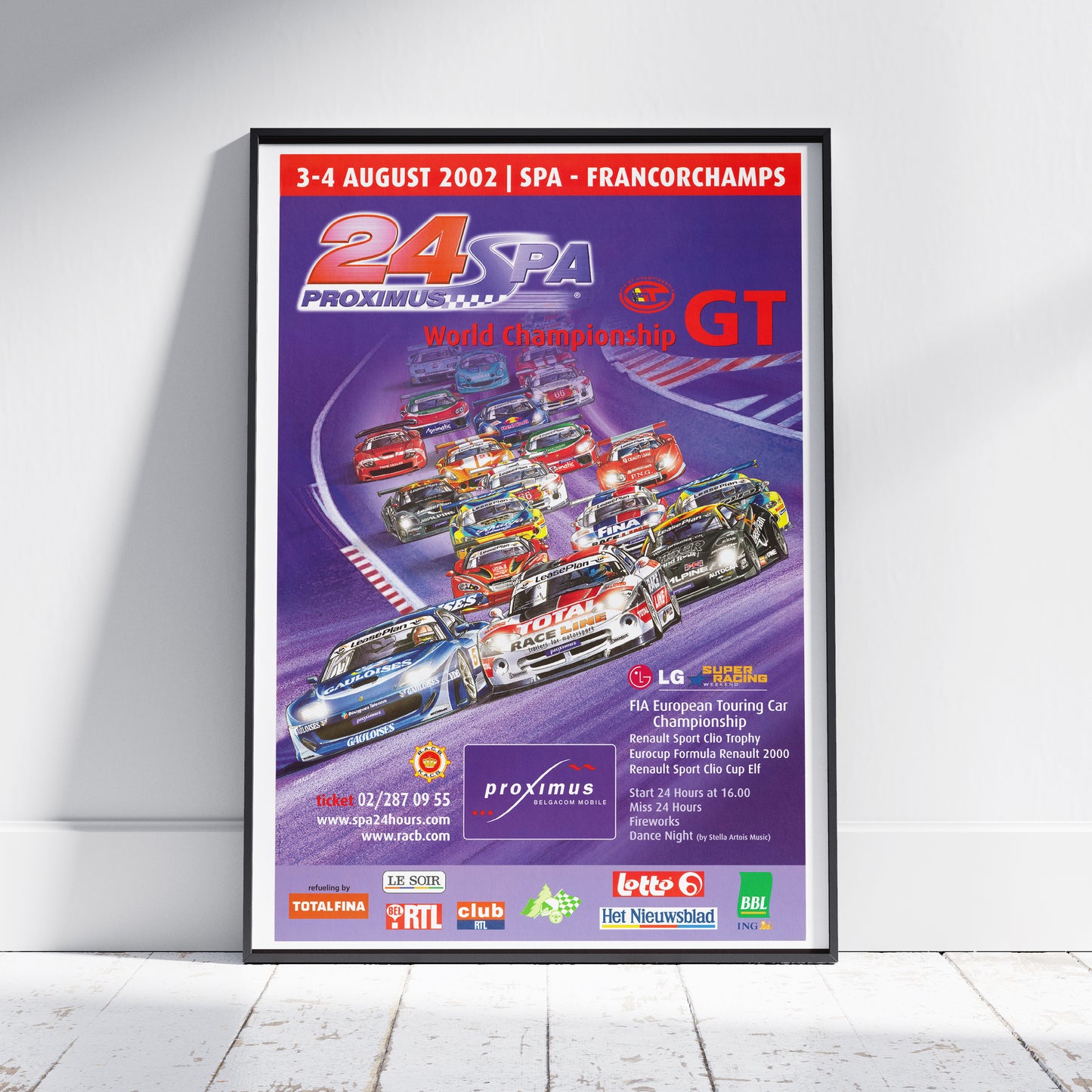 2002 24 Hours Of Spa Poster