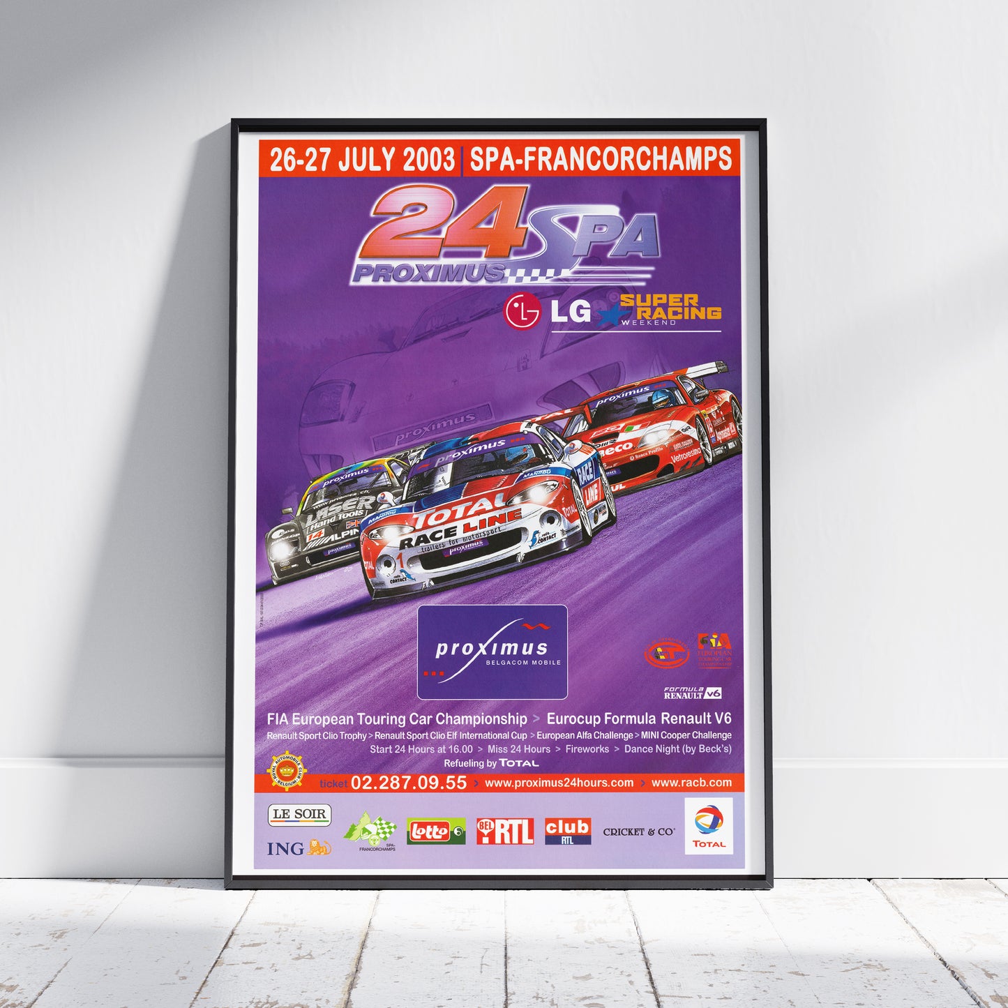 2003 24 Hours Of Spa Poster