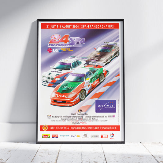 2004 24 Hours Of Spa Poster
