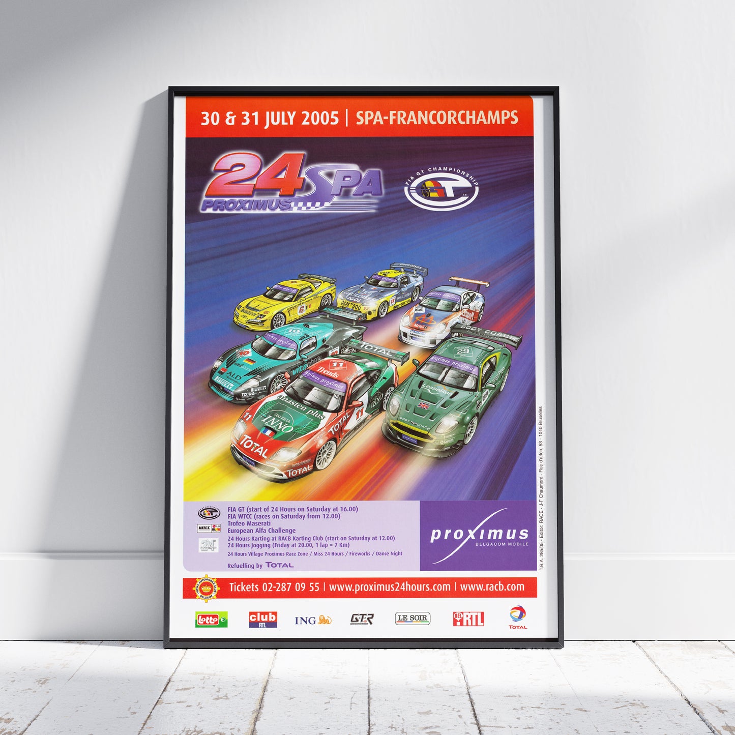 2005 24 Hours Of Spa Poster