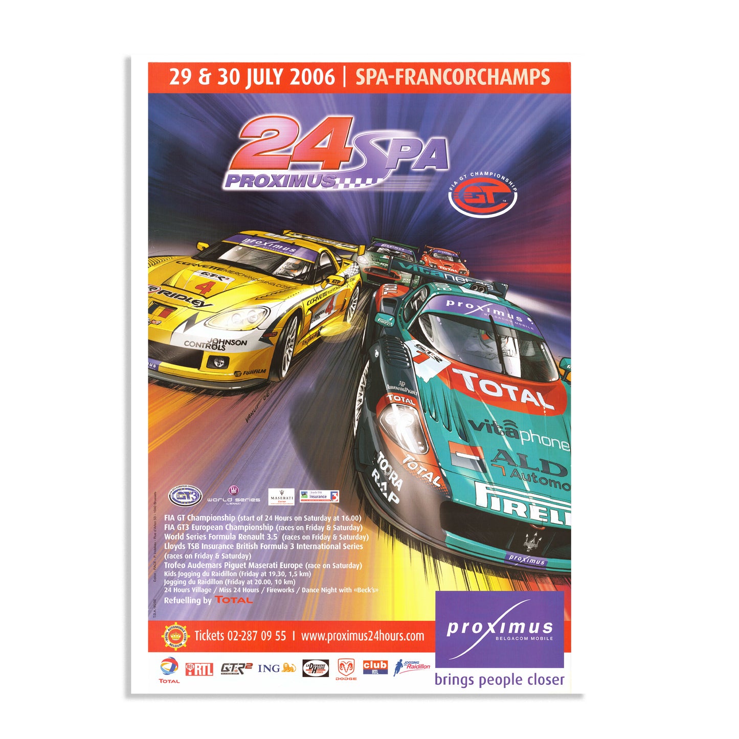 2006 24 Hours Of Spa Poster