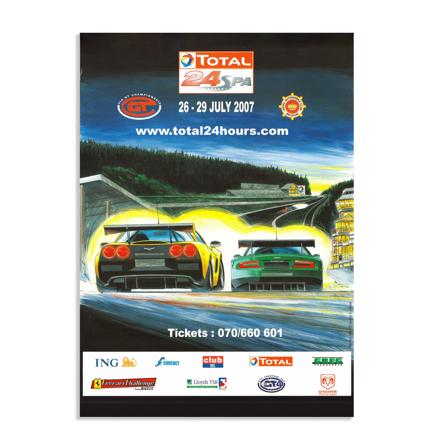 2007 24 Hours Of Spa Poster