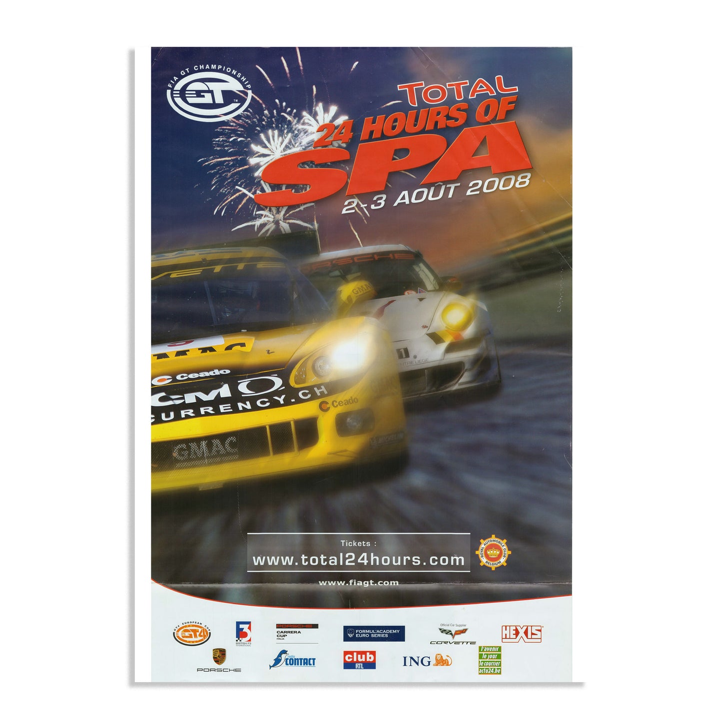 2008 24 Hours Of Spa Poster (Corvette)