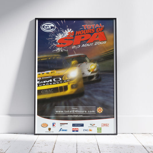 2008 24 Hours Of Spa Poster (Corvette)