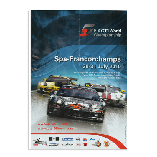 2010 GT1 24 Hours Of Spa Poster