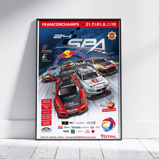 2010 24 Hours Of Spa Poster