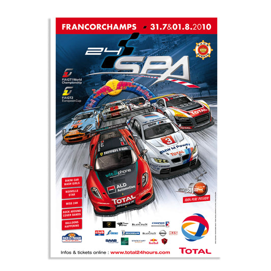 2010 24 Hours Of Spa Poster