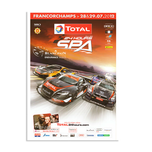 2012 24 Hours Of Spa Poster