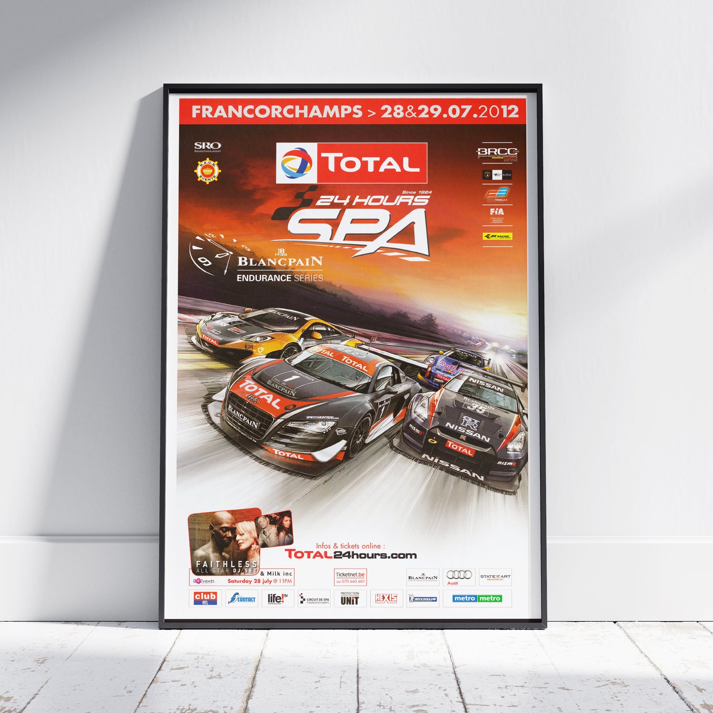 2012 24 Hours Of Spa Poster