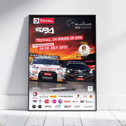 2013 24 Hours Of Spa Poster