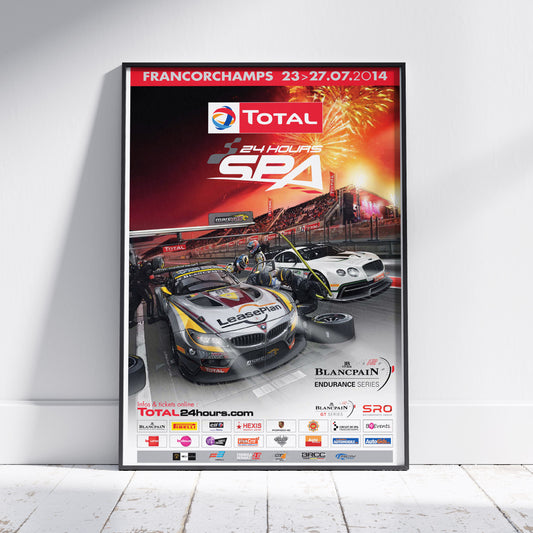2014 24 Hours Of Spa Poster