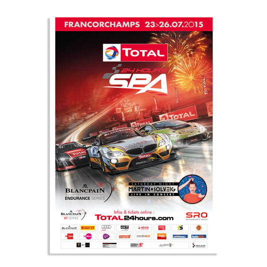 2015 24 Hours Of Spa Poster