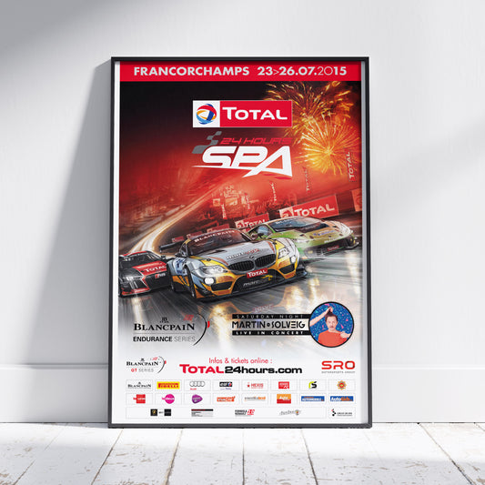 2015 24 Hours Of Spa Poster
