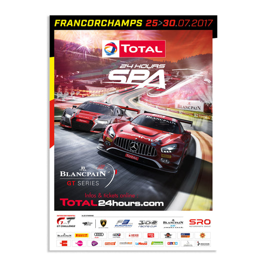 2017 24 Hours Of Spa Poster