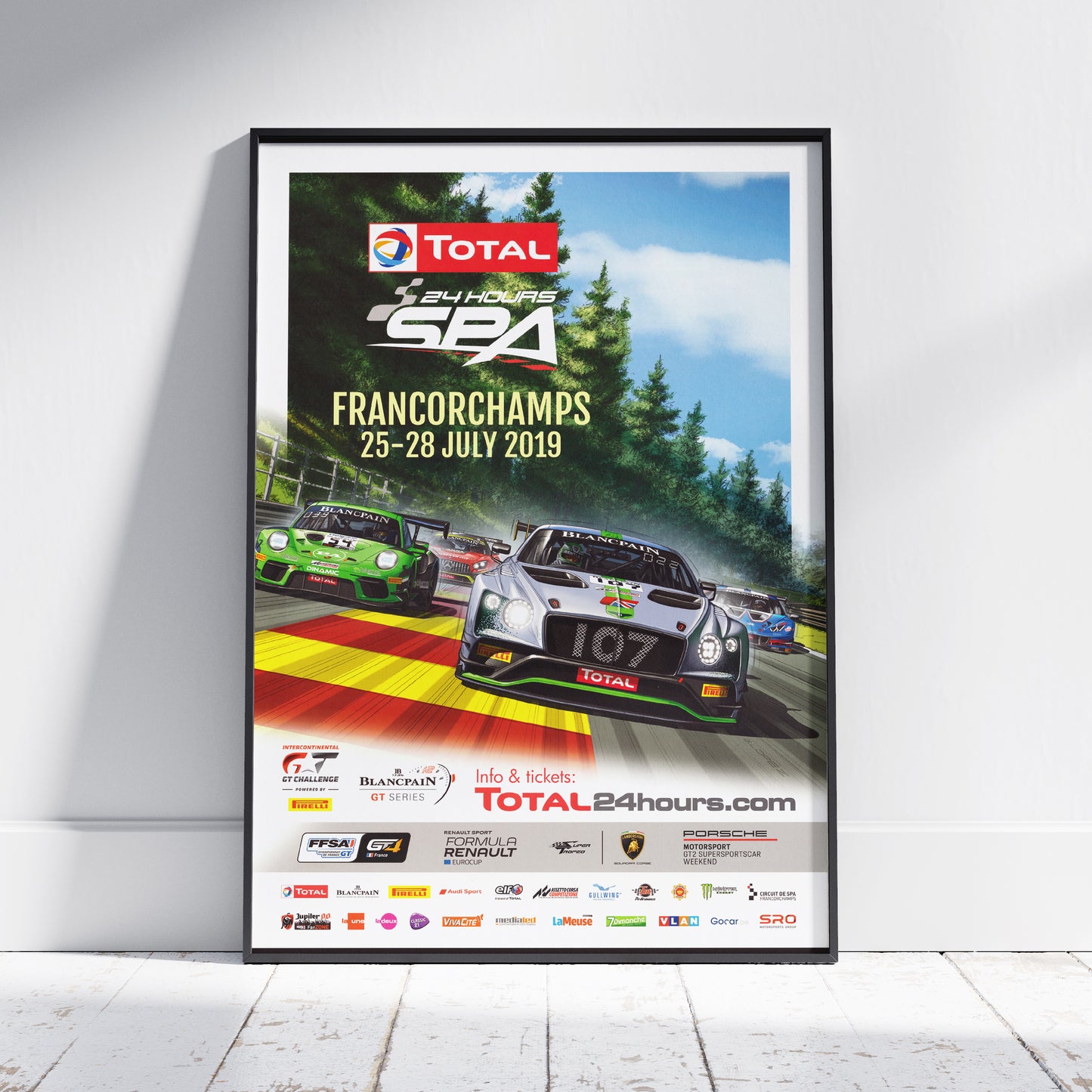 2019 24 Hours Of Spa Poster