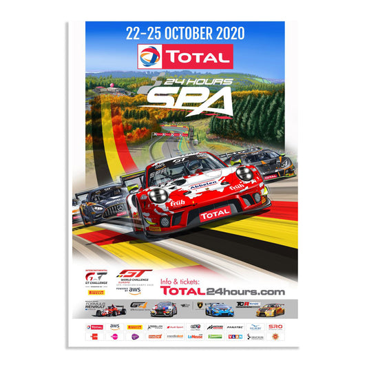 2020 24 Hours Of Spa Poster