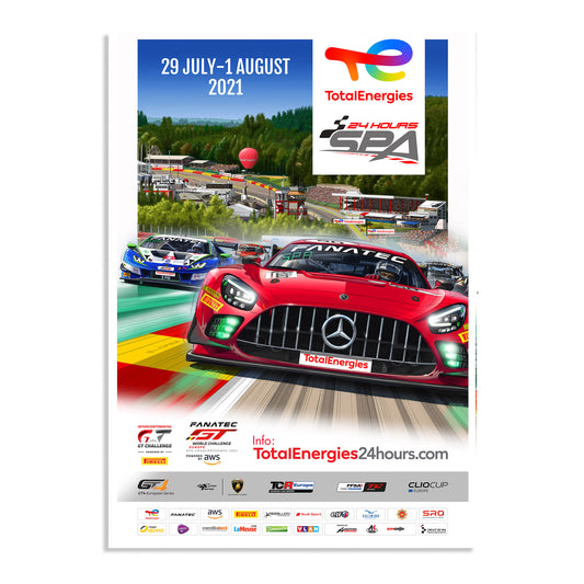 2021 24 Hours Of Spa Poster