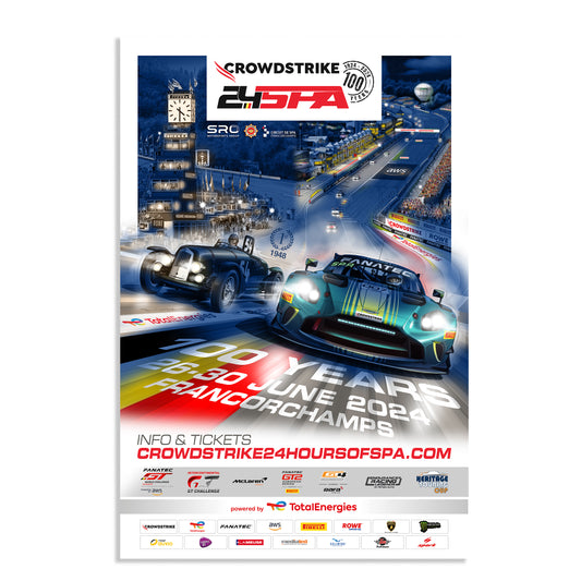 2024 CrowdStrike 24 Hours Of Spa Poster (Aston)