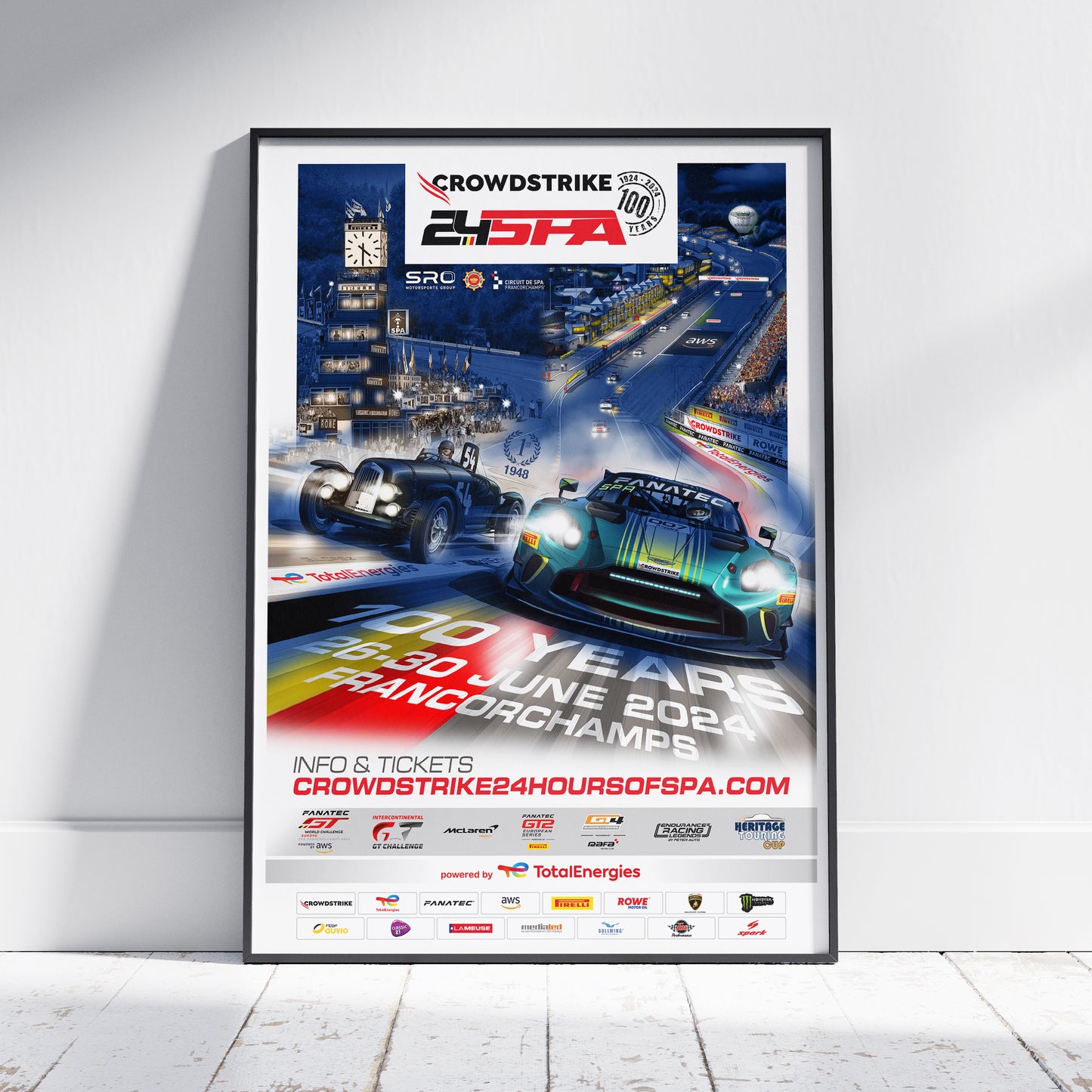 2024 CrowdStrike 24 Hours Of Spa Poster (Aston)