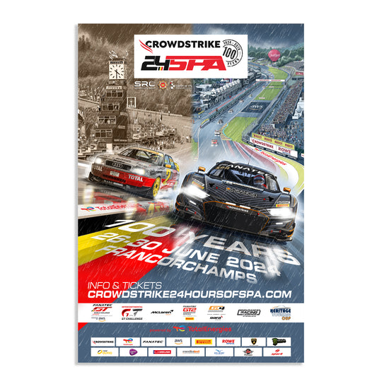 2024 CrowdStrike 24 Hours Of Spa Poster (Audi)