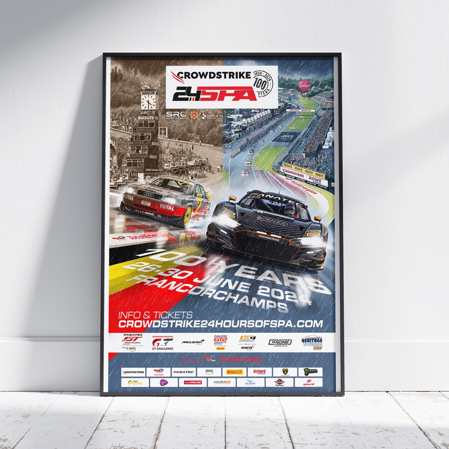 2024 CrowdStrike 24 Hours Of Spa Poster (Audi)