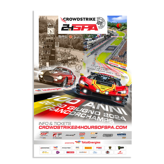2024 CrowdStrike 24 Hours Of Spa Poster (Ferrari)