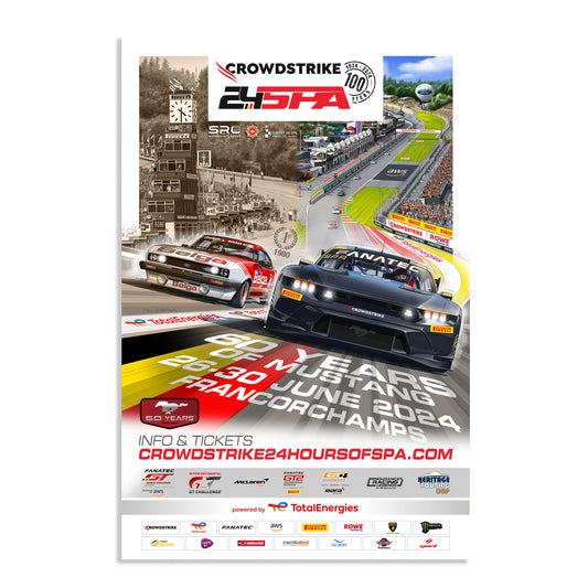 2024 CrowdStrike 24 Hours Of Spa Poster (Ford)