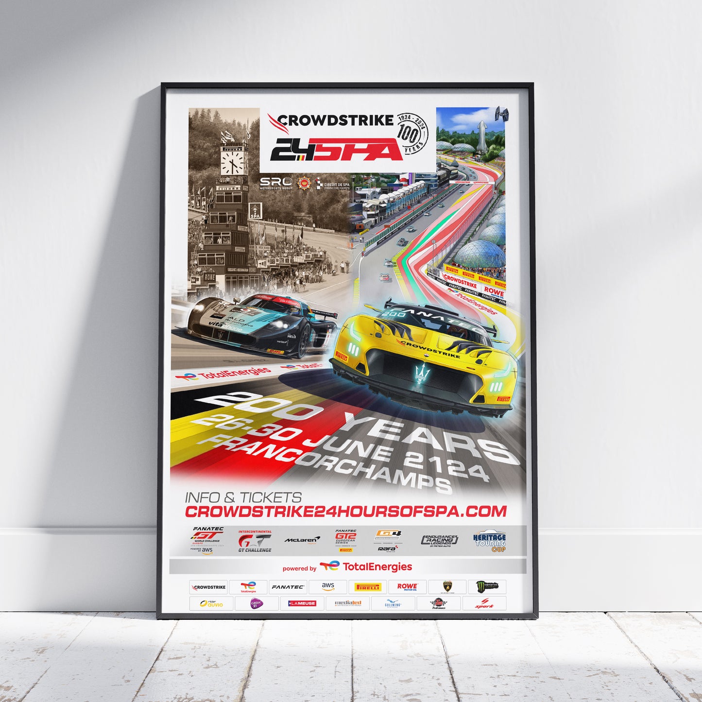 2024 CrowdStrike 24 Hours Of Spa Poster (Maserati)