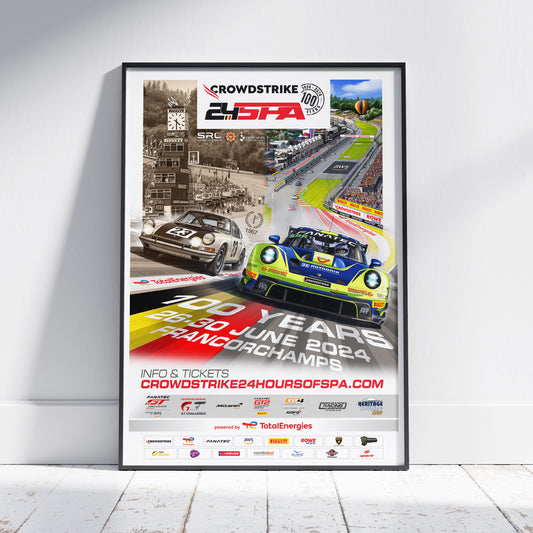 2024 CrowdStrike 24 Hours Of Spa Poster (Porsche)